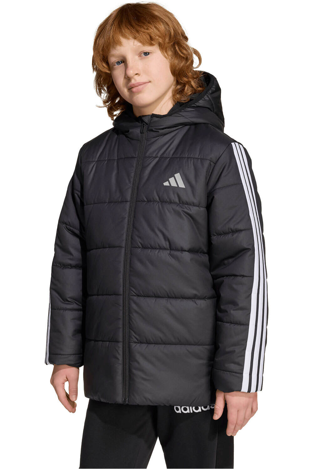 adidas chaqueta niño ESSENTIALS 3 STRIPES vista frontal