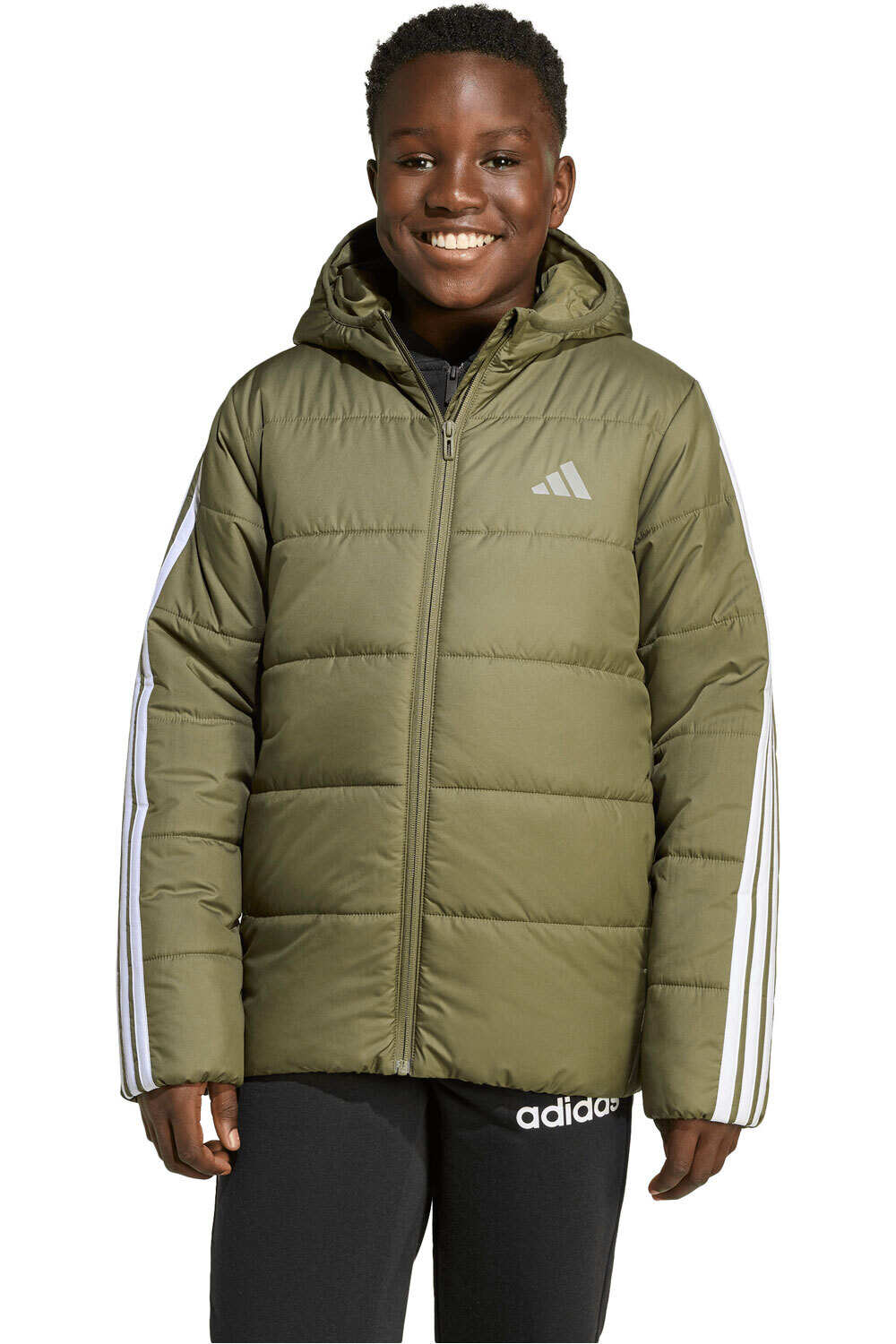 adidas chaqueta niño ESSENTIALS 3 STRIPES vista frontal