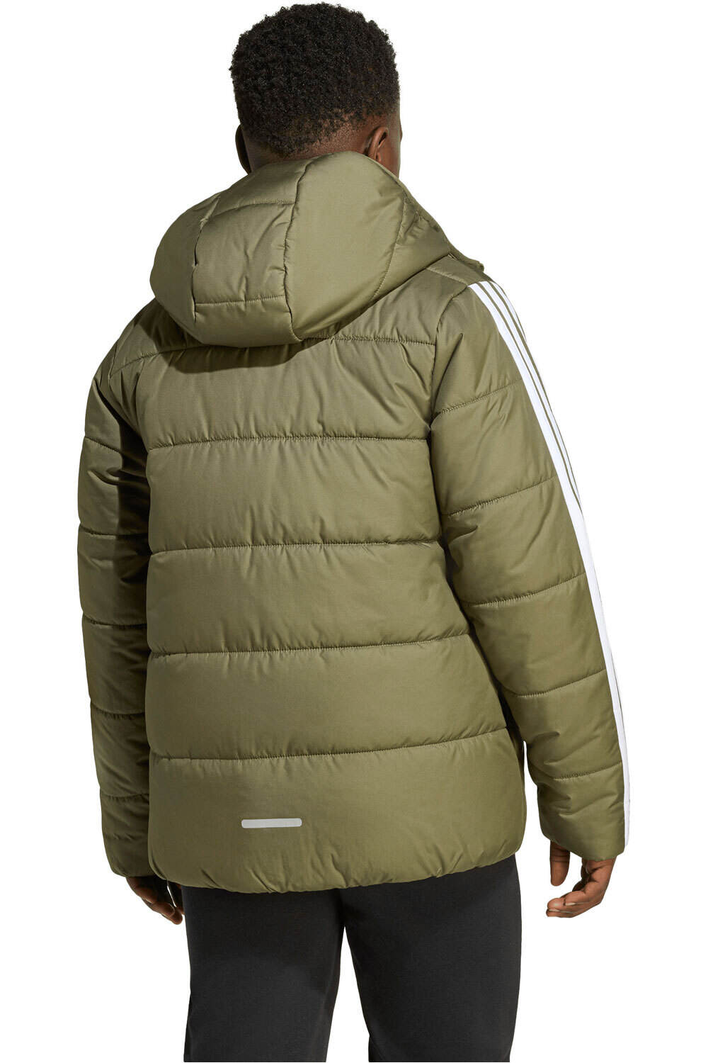 adidas chaqueta niño ESSENTIALS 3 STRIPES vista trasera