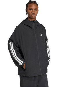 adidas chaqueta outdoor hombre ESSENTIALS CLIMAPROOF 3 STRIPES vista detalle