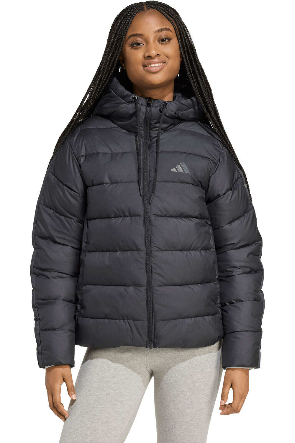 adidas chaqueta outdoor mujer ESSENTIALS CLIMAWARM 3 STRIPES vista frontal