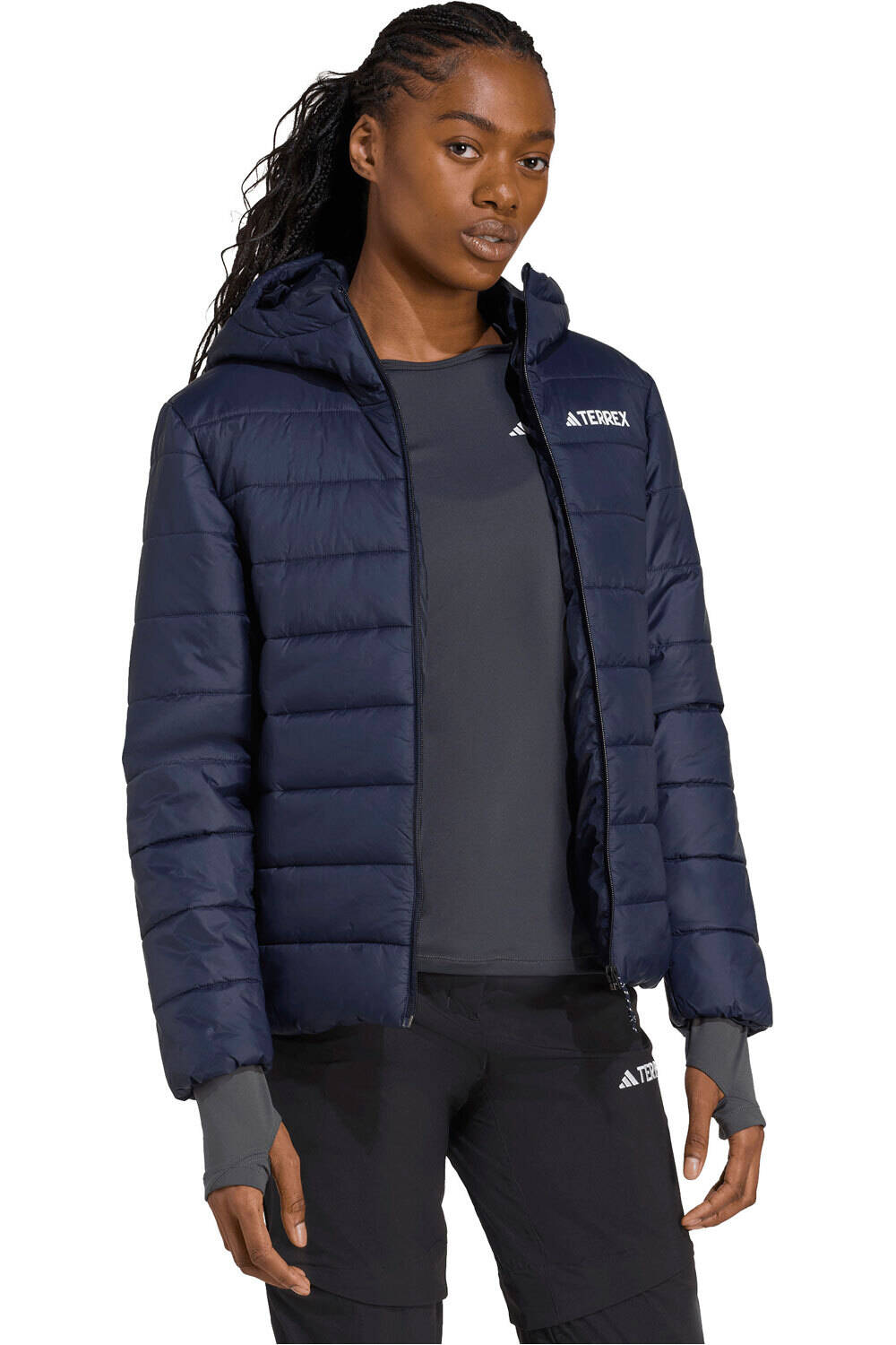 adidas chaqueta outdoor mujer TERREX MULTI ESSENTIALS CLIMAWARM vista detalle
