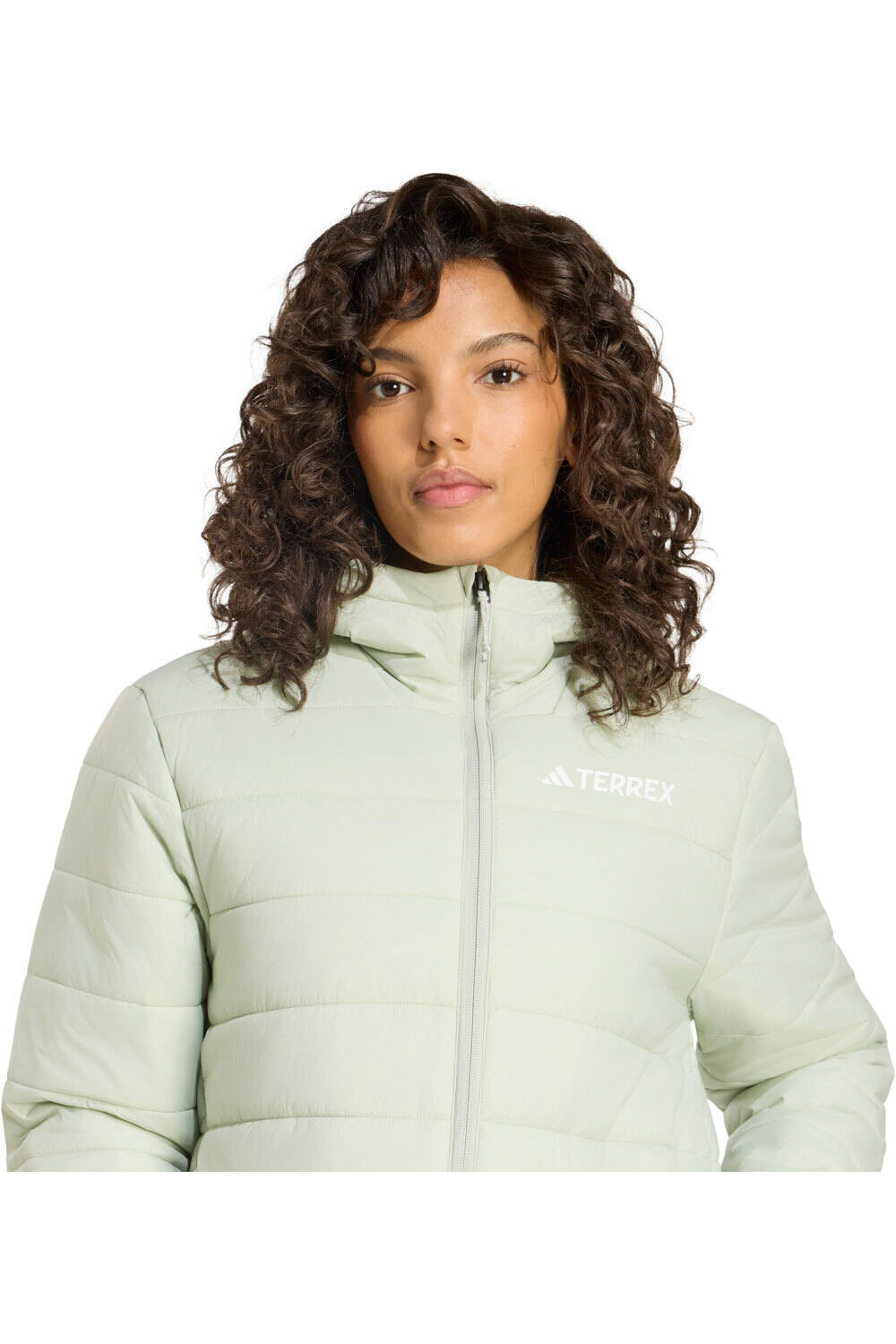 adidas chaqueta outdoor mujer TERREX MULTI ESSENTIALS CLIMAWARM vista detalle