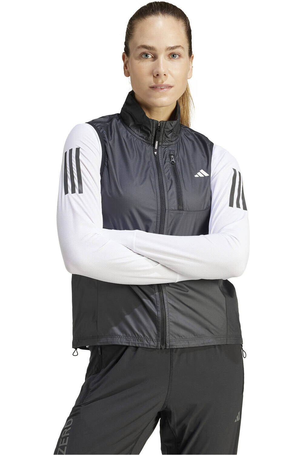 adidas CHAQUETA RUNNING MUJER OTR B VEST vista frontal