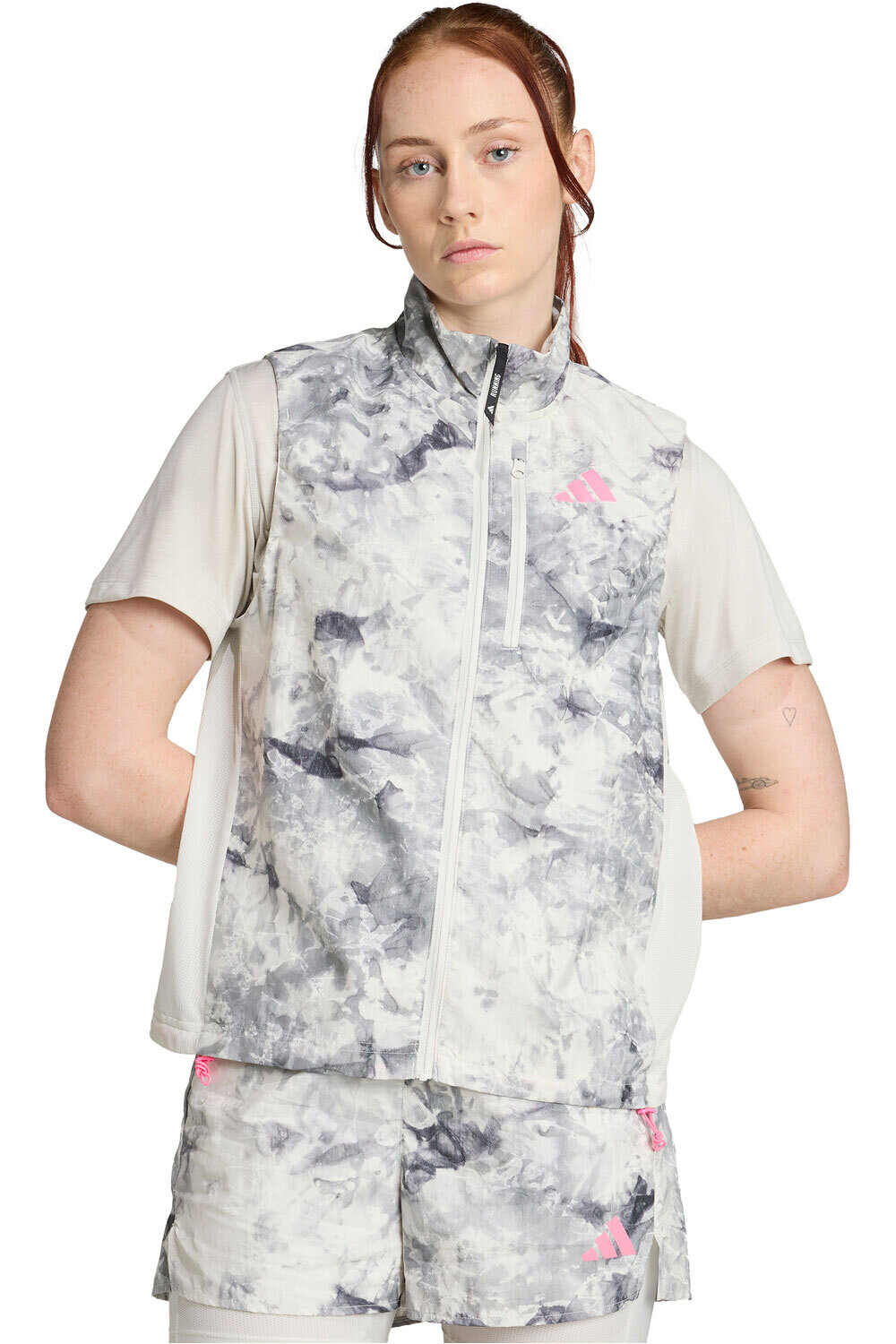 adidas Chaqueta Running Mujer OWN THE RUN SPRAY DYE vista frontal