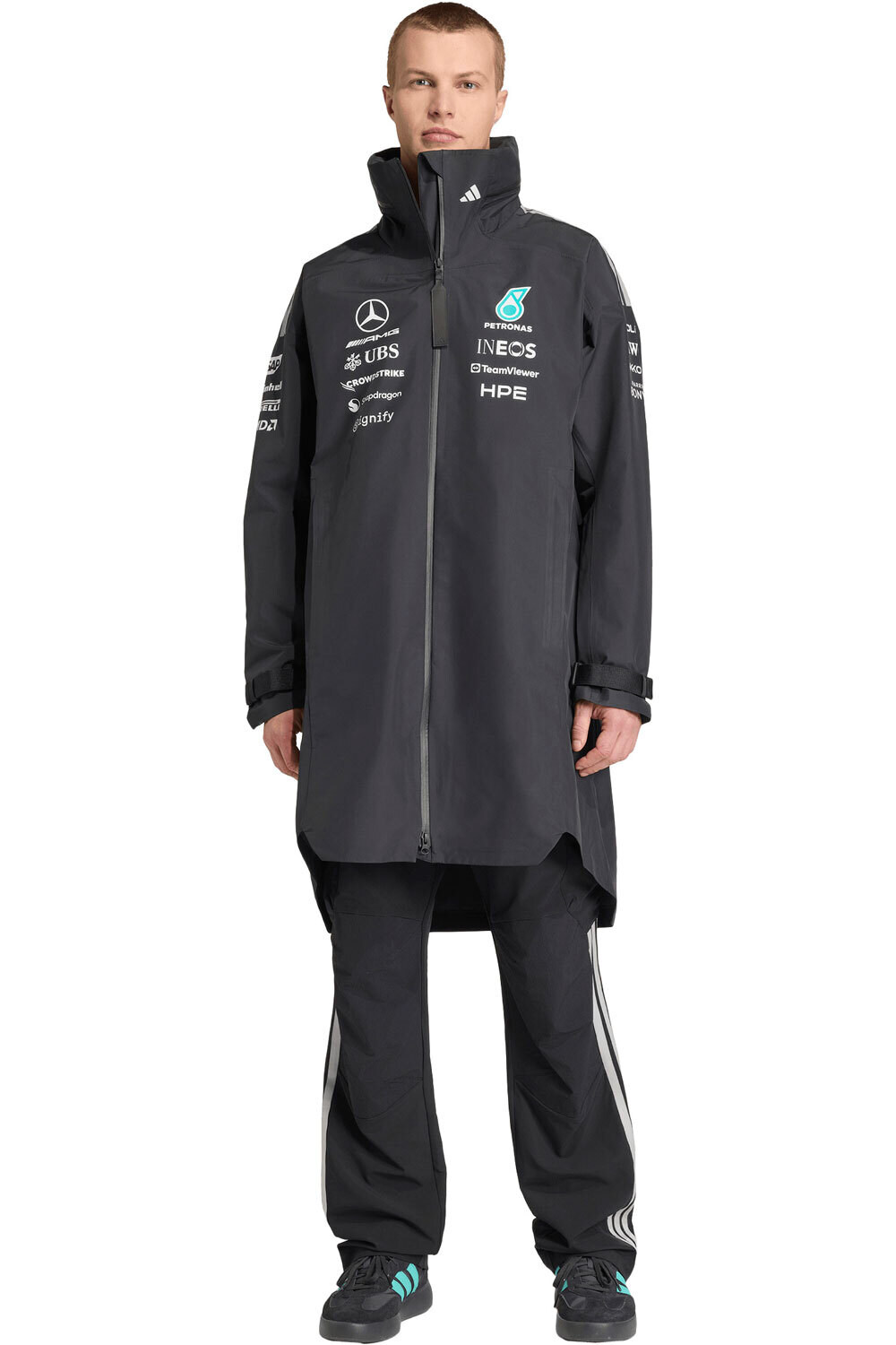 adidas chaquetas hombre MERCEDES-AMG PETRONAS F1TEAM RAIN vista frontal