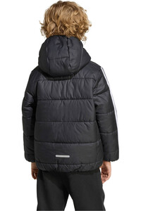 adidas chubasquero niño ESSENTIALS 3 STRIPES vista trasera
