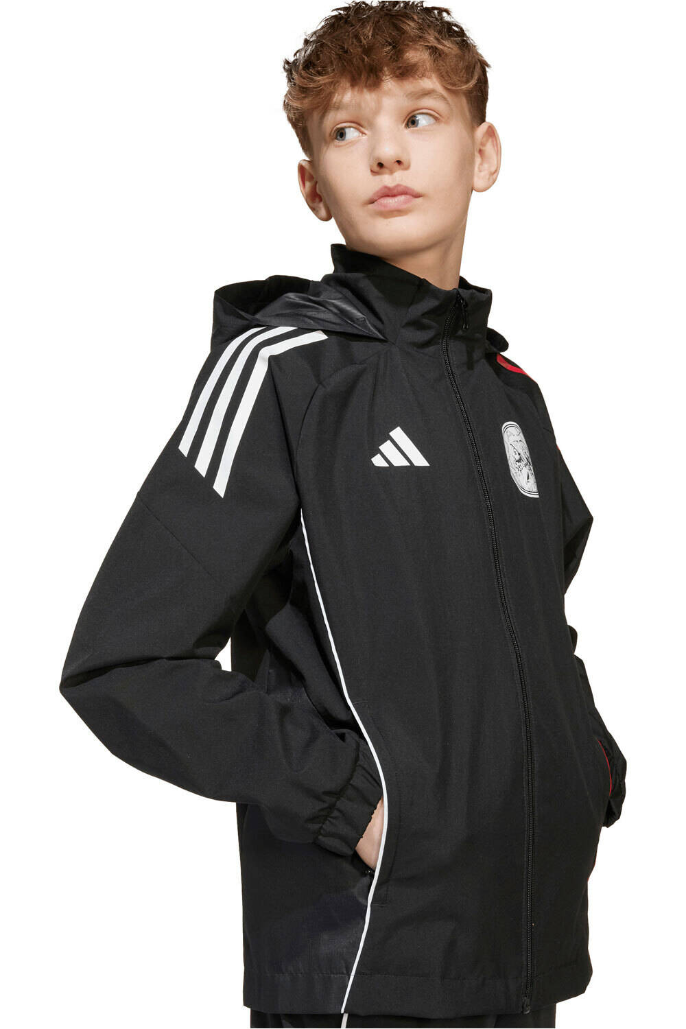 adidas chubasquero y chaquetones entrenamiento fútbol niño AJAX AMSTERDAM 25/26 vista detalle