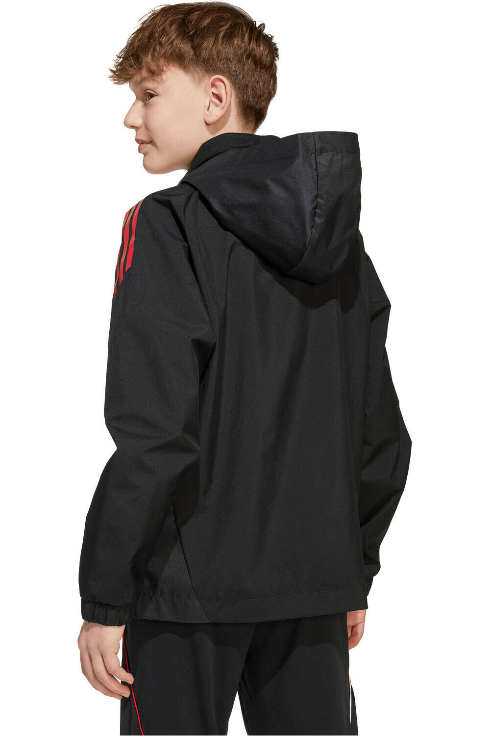 adidas chubasquero y chaquetones entrenamiento fútbol niño AJAX AMSTERDAM 25/26 vista trasera