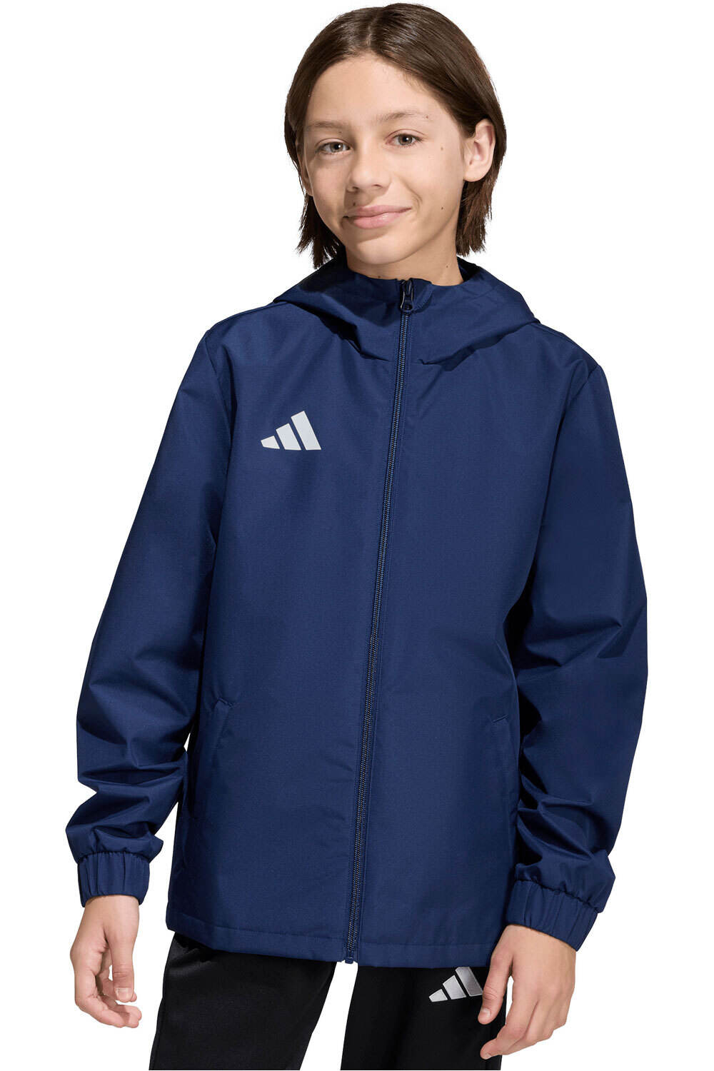 adidas chubasquero y chaquetones entrenamiento fútbol niño ENTRADA 26 ALL WEATHER vista frontal