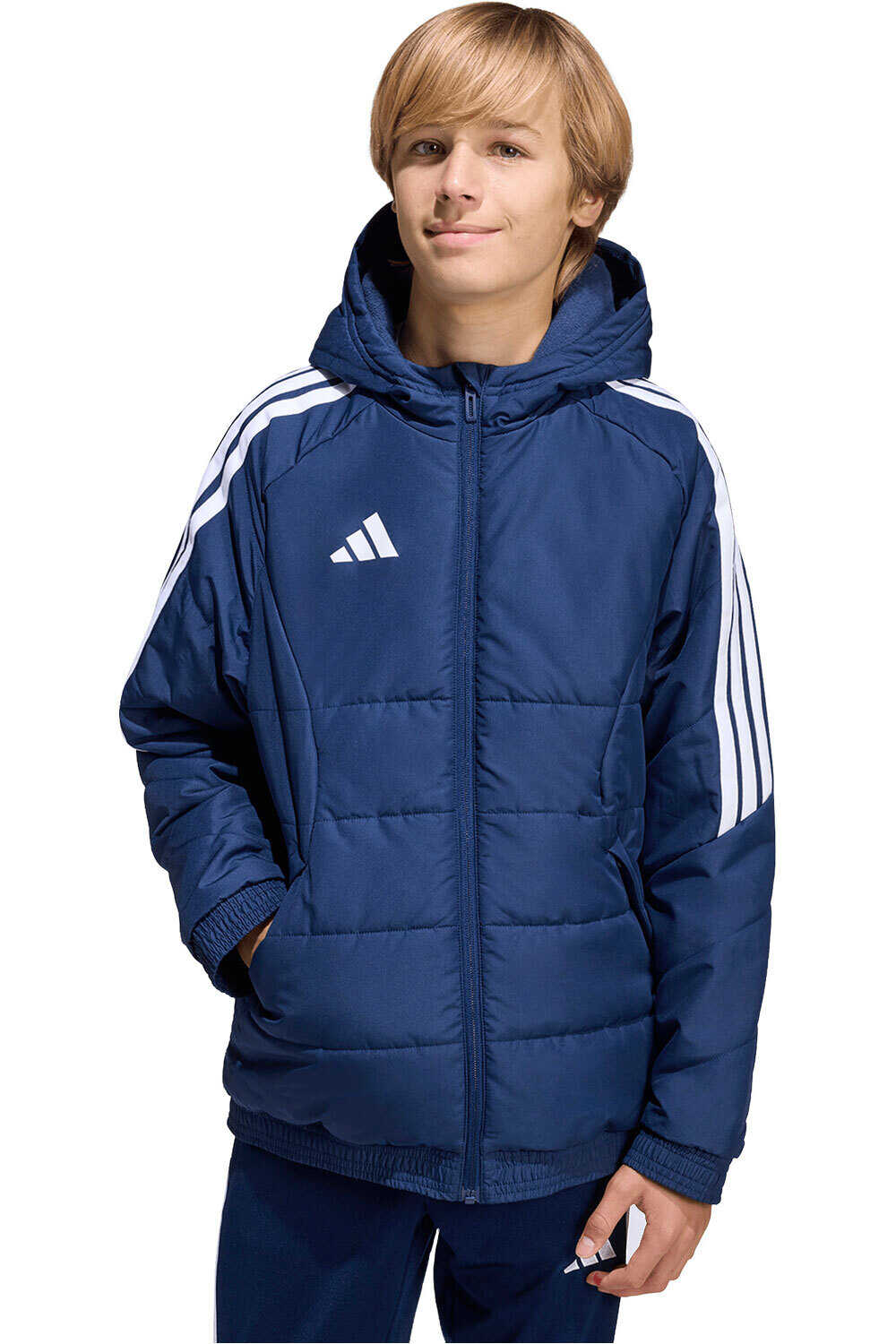 adidas chubasquero y chaquetones entrenamiento fútbol niño TIRO26 WINTER vista frontal