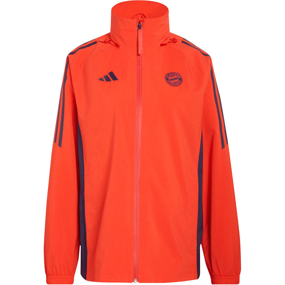 adidas chubasqueros y chaquetones entrenamiento fútbol B.MUNICH 26 RAIN JKTW 04