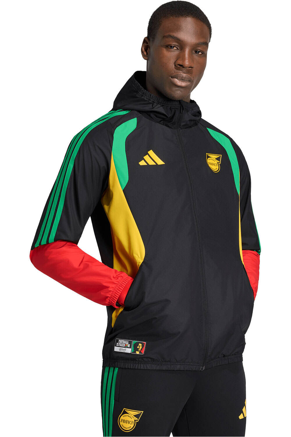 adidas chubasqueros y chaquetones entrenamiento fútbol ITALIA 26 AW JKT vista frontal