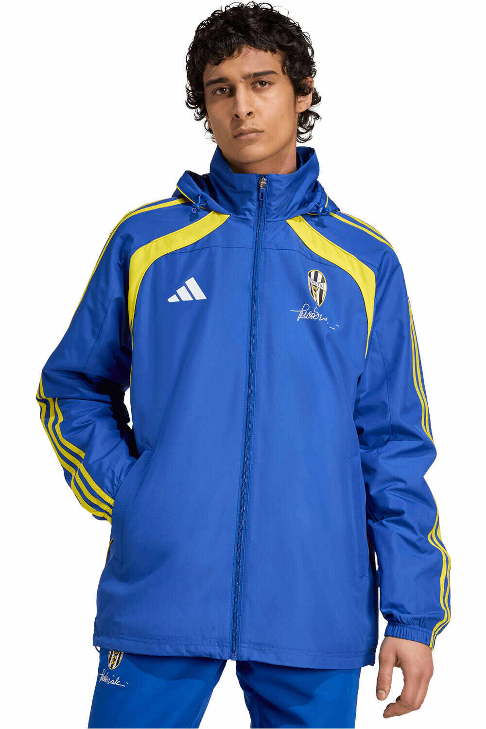 adidas chubasqueros y chaquetones entrenamiento fútbol JUVENTUS 26 UBP WB vista frontal