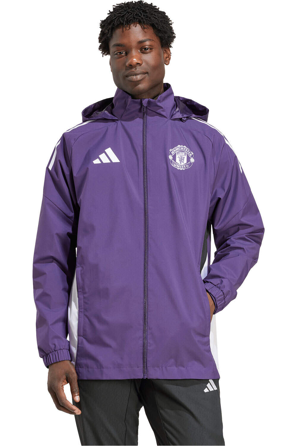 adidas chubasqueros y chaquetones entrenamiento fútbol MANCHESTER UNITED 25/26 COMPETITION vista frontal