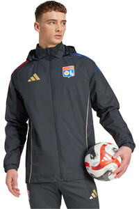 adidas chubasqueros y chaquetones entrenamiento fútbol O.LYON 26 AW JKT vista detalle