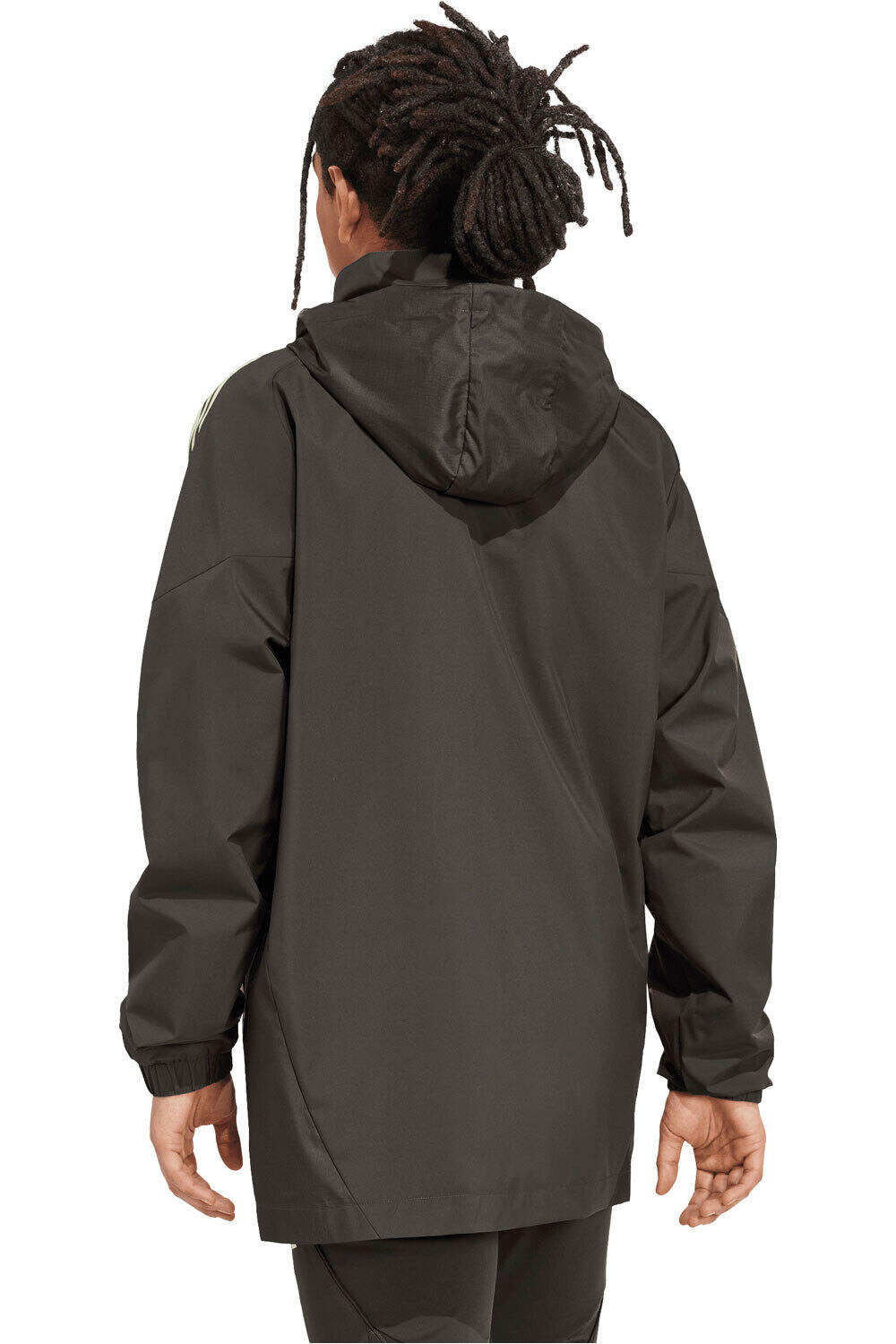 adidas chubasqueros y chaquetones entrenamiento fútbol REAL MADRID 25/26 TIRO25 COMPETITION vista trasera