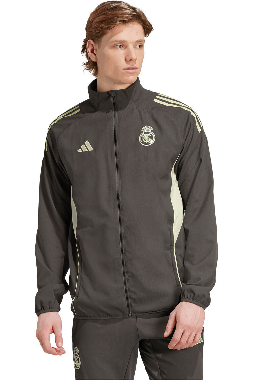 adidas chubasqueros y chaquetones entrenamiento fútbol REAL MADRID TIRO 25 COMPETITION vista frontal