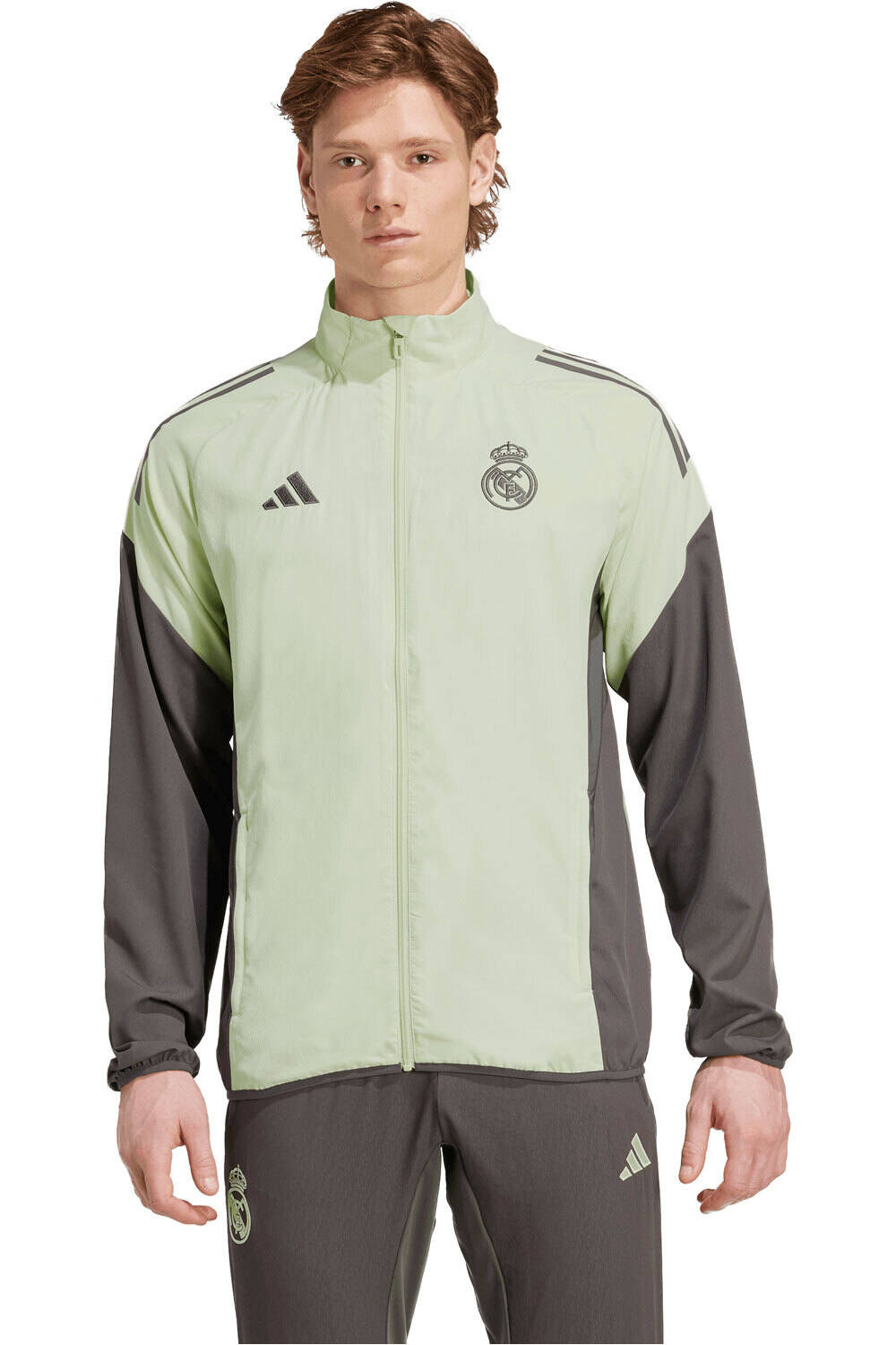 adidas chubasqueros y chaquetones entrenamiento fútbol REAL MADRID TIRO25 COMPETITION vista frontal
