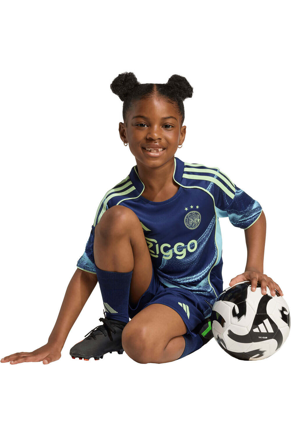 adidas equipación fútbol niño AJAX AMSTERDAM 25/26 VISITANTE vista detalle