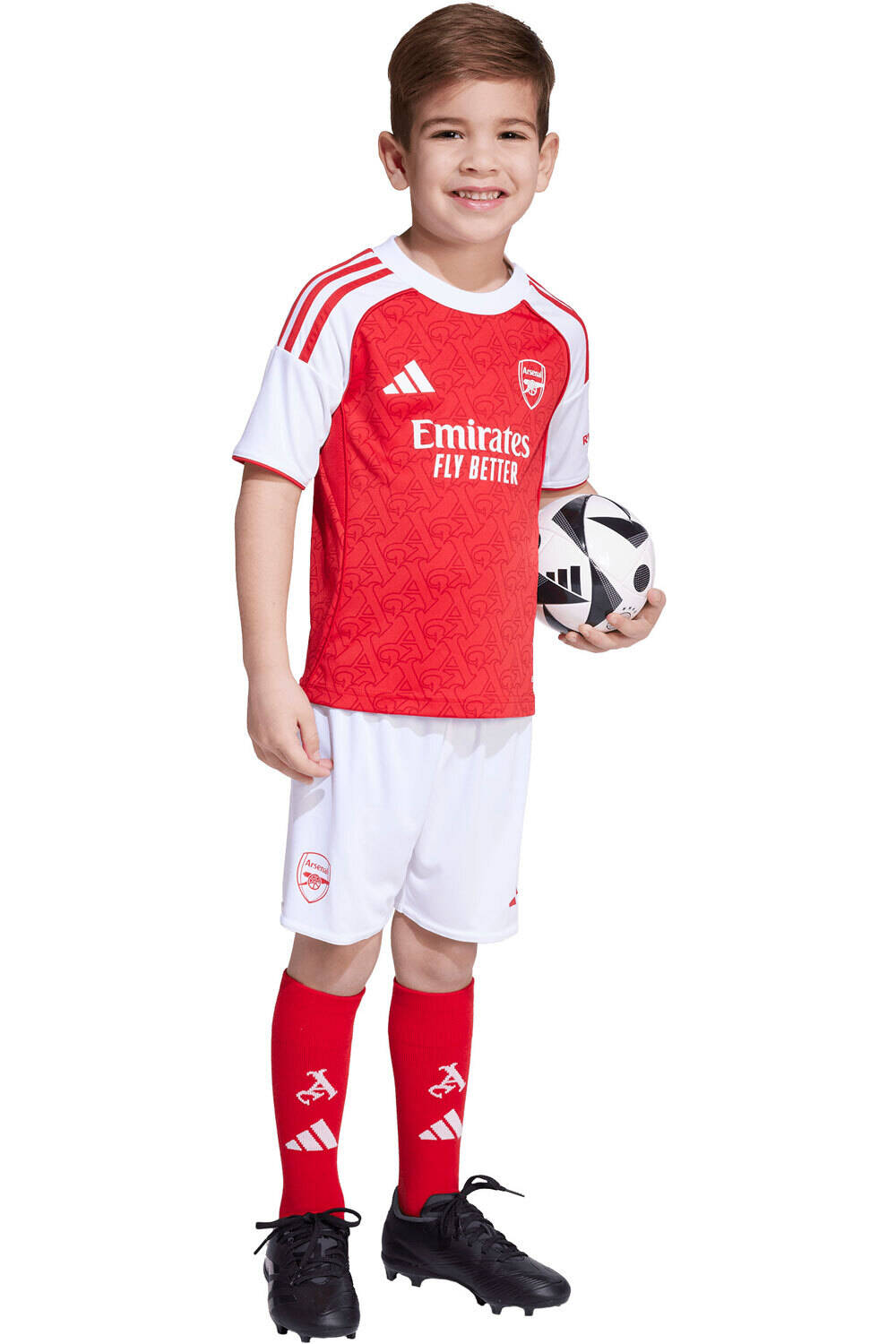 adidas equipación fútbol niño ARSENAL FC 25/26 LOCAL vista frontal