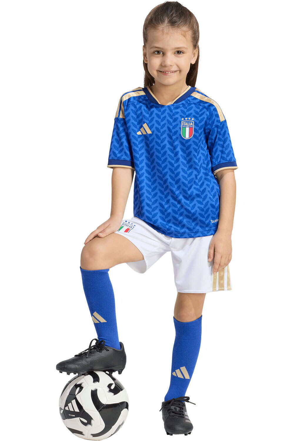 adidas equipación fútbol niño CONJUNTO PRIMERA EQUIPACIN ITALIA 26 vista frontal