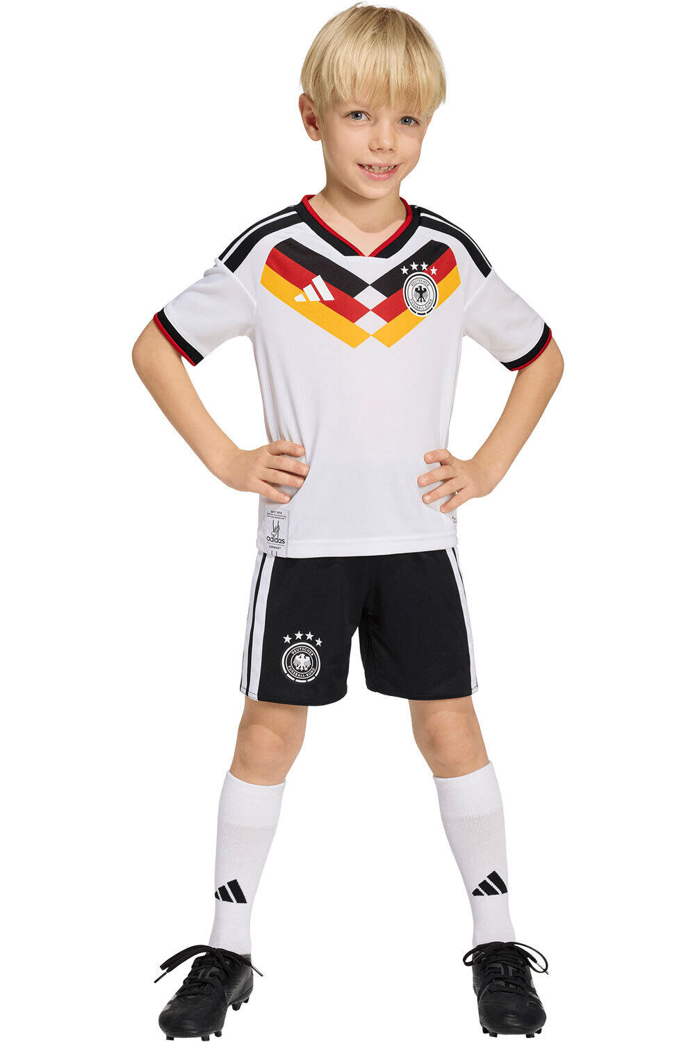 adidas equipación fútbol niño INFANTIL 1 EQUIPACIN ALEMANIA 26 vista frontal