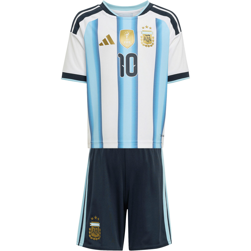 adidas equipación fútbol niño INFANTIL LOCAL ARGENTINA 26 MESSI 04