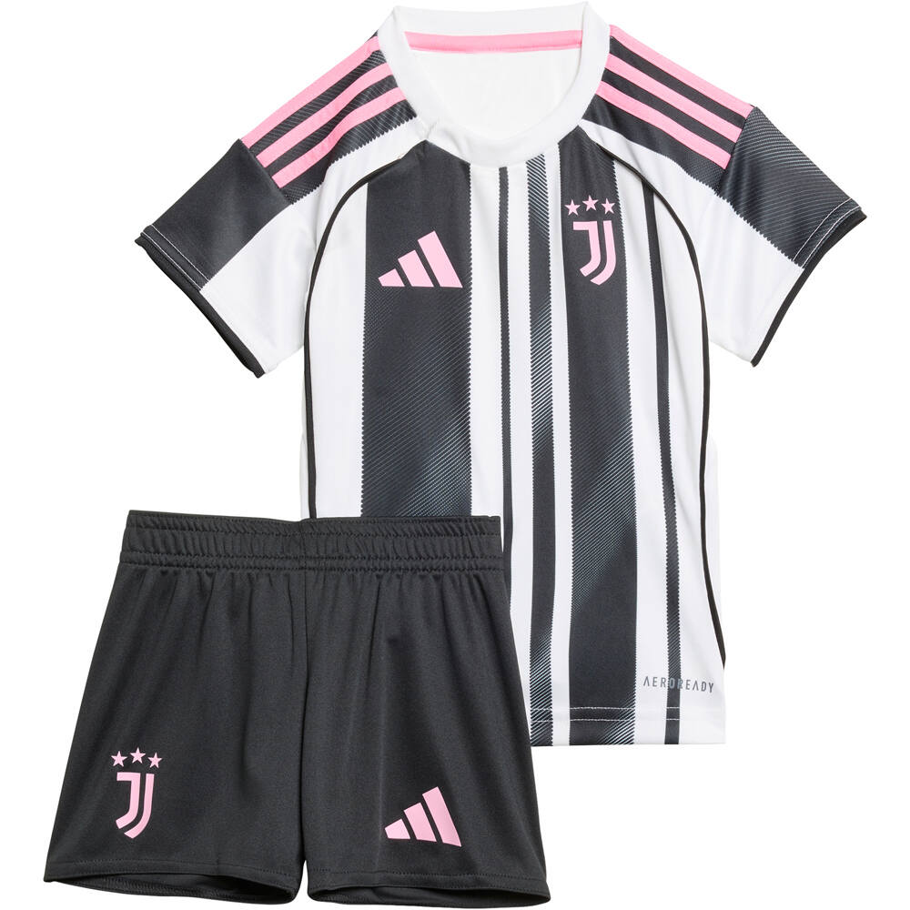 adidas equipación fútbol niño JUVENTUS 26 H BABY vista frontal