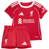 adidas equipación fútbol niño LIVERPOOL FC 25/26 HOME BABY KIDS vista frontal