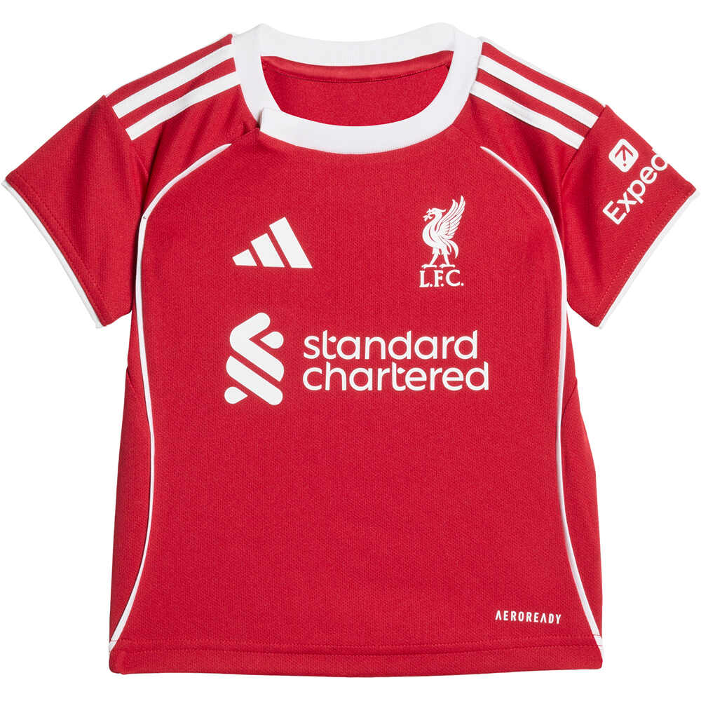 adidas equipación fútbol niño LIVERPOOL FC 25/26 HOME BABY KIDS vista trasera