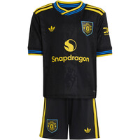 adidas equipación fútbol niño MANCHESTER UNITED 25/26 THIRD KIDS vista frontal
