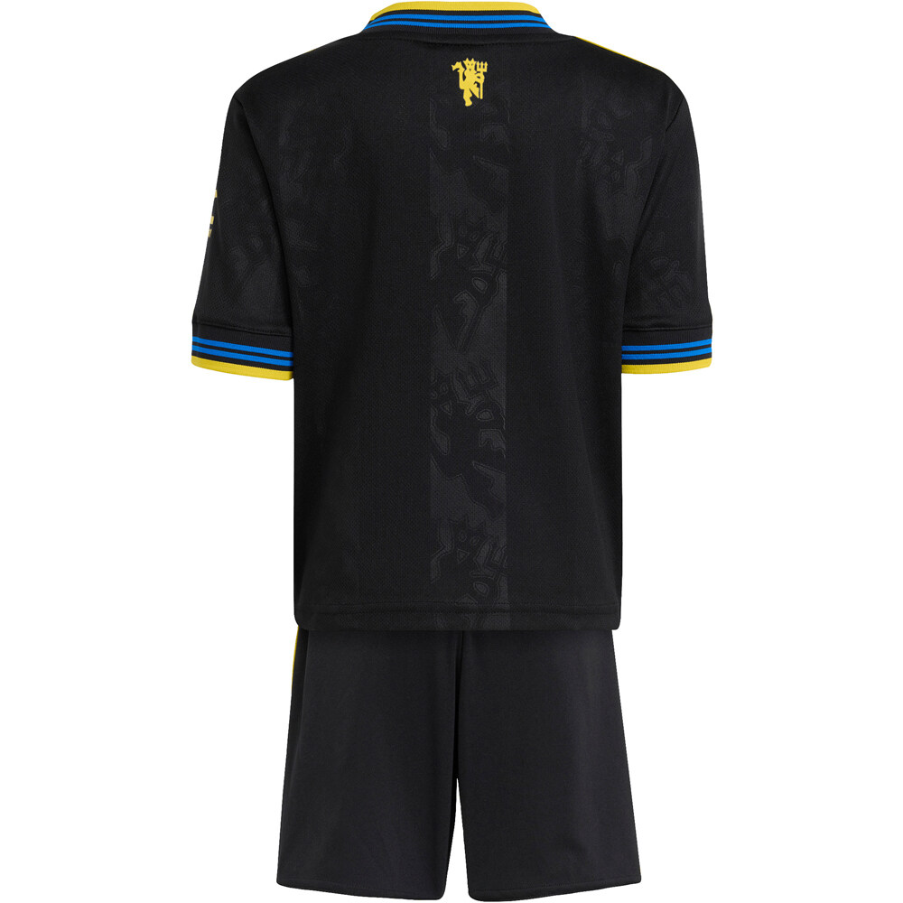 adidas equipación fútbol niño MANCHESTER UNITED 25/26 THIRD KIDS vista trasera