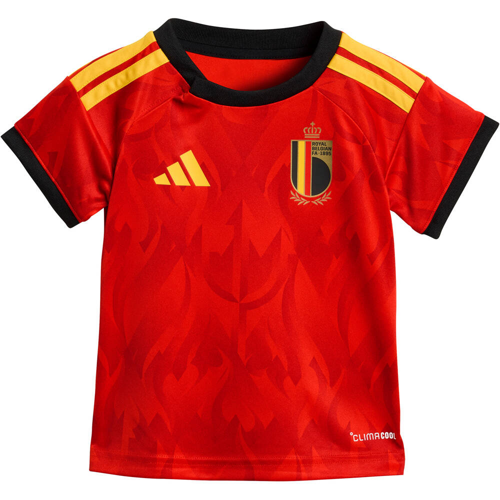 adidas equipación fútbol niño PRIMERA EQUIPACION BELGICA 26 vista trasera