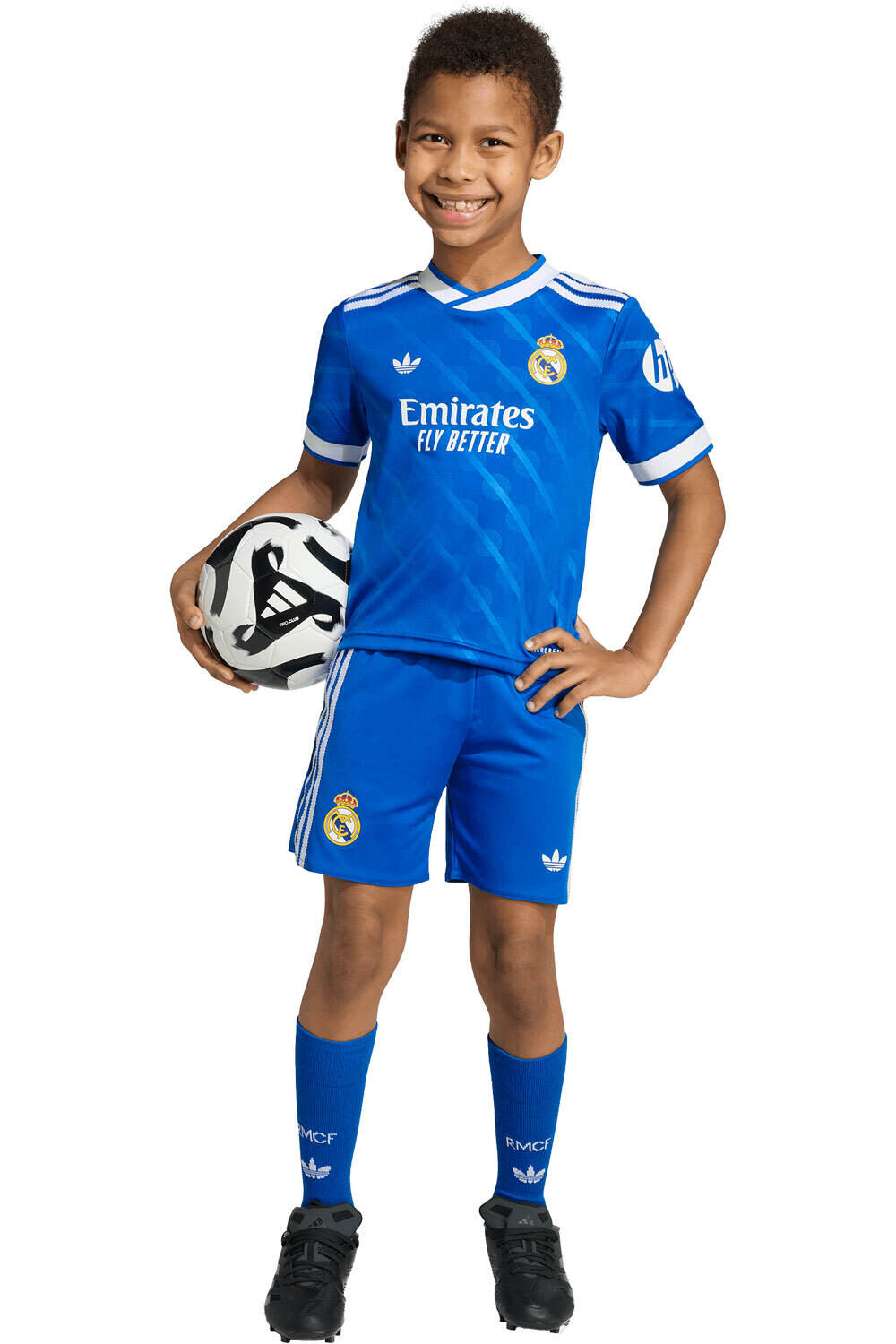 adidas equipación fútbol niño REAL MADRID 25/26 THIRD vista frontal