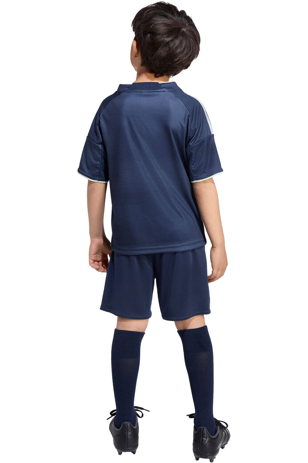 adidas equipación fútbol niño REAL MADRID 25/26 VISITANTE vista trasera