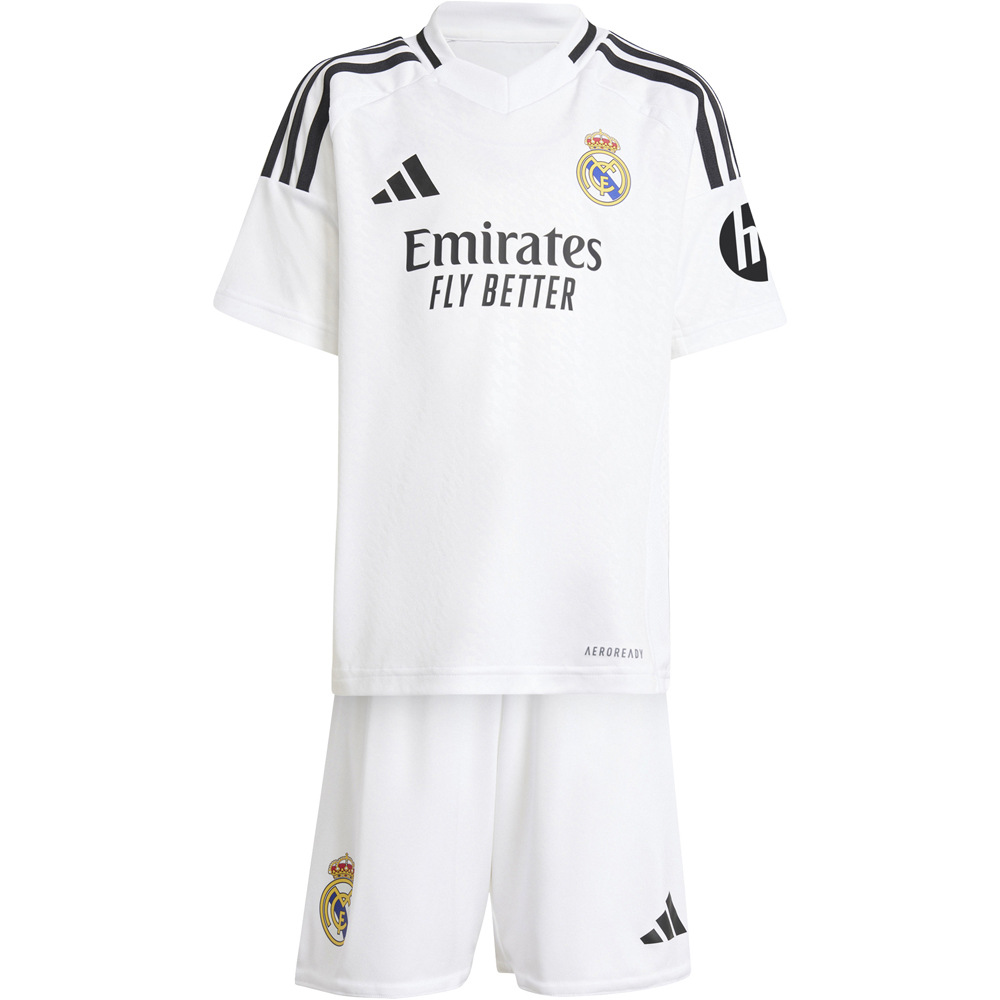 adidas equipación fútbol niño R.MADRID 25 HP H Y KIT BL vista frontal