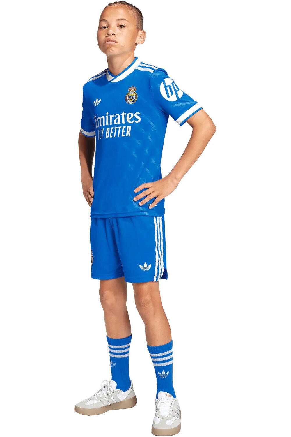 adidas equipación fútbol niño R.MADRID 26 3 Y KIT BLAZ vista detalle