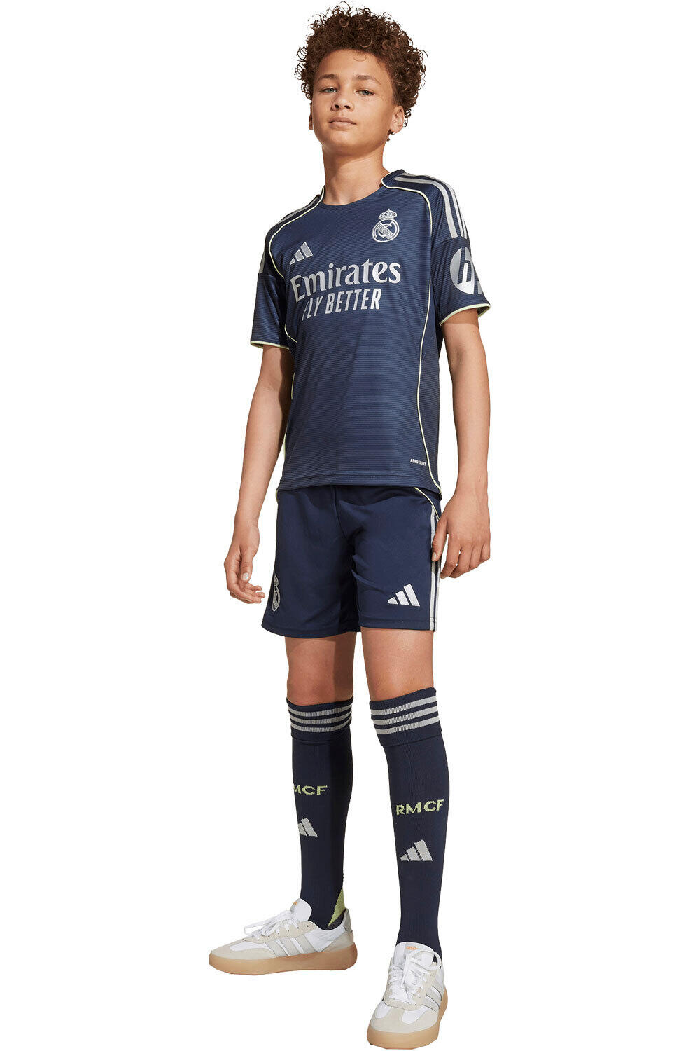 adidas equipación fútbol niño R.MADRID 26 A Y KIT MN vista detalle