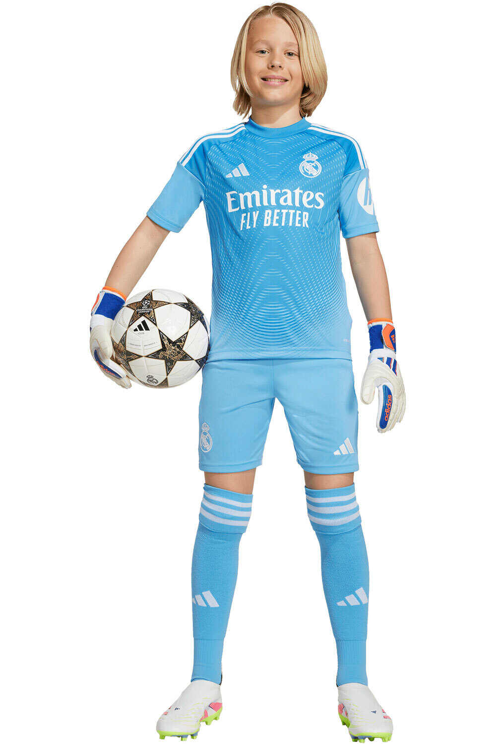adidas equipación portero niño REAL MADRID 25/26 PORTERO vista detalle