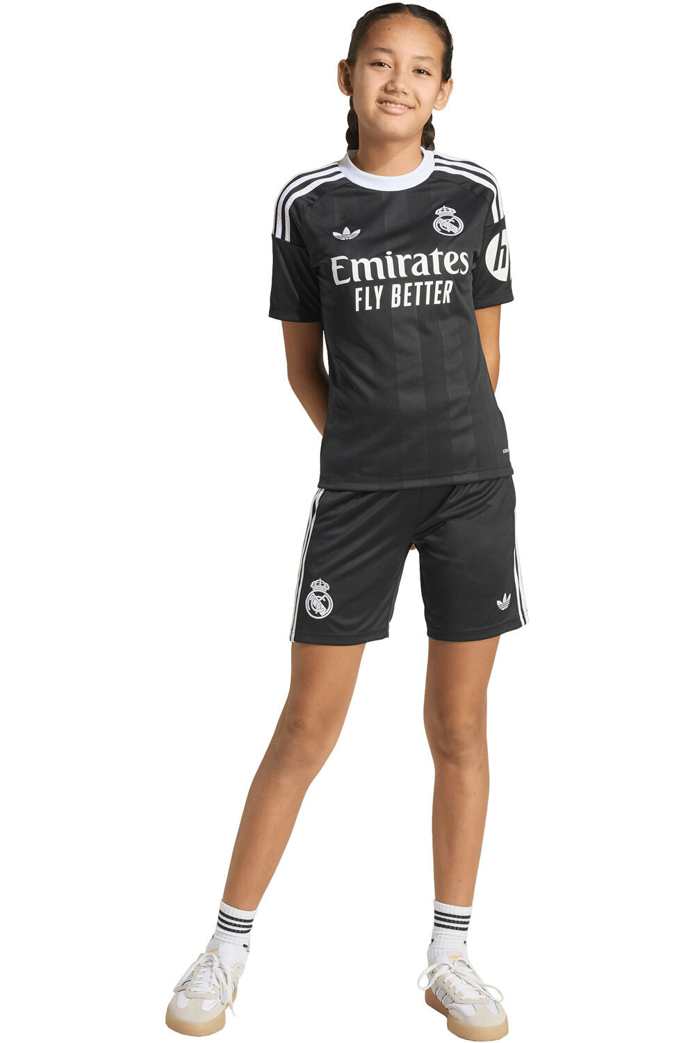 adidas equipación portero niño REAL MADRID THIRD 25/26 vista frontal