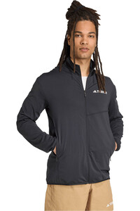 adidas forro polar hombre MT CW T FZ FL vista detalle