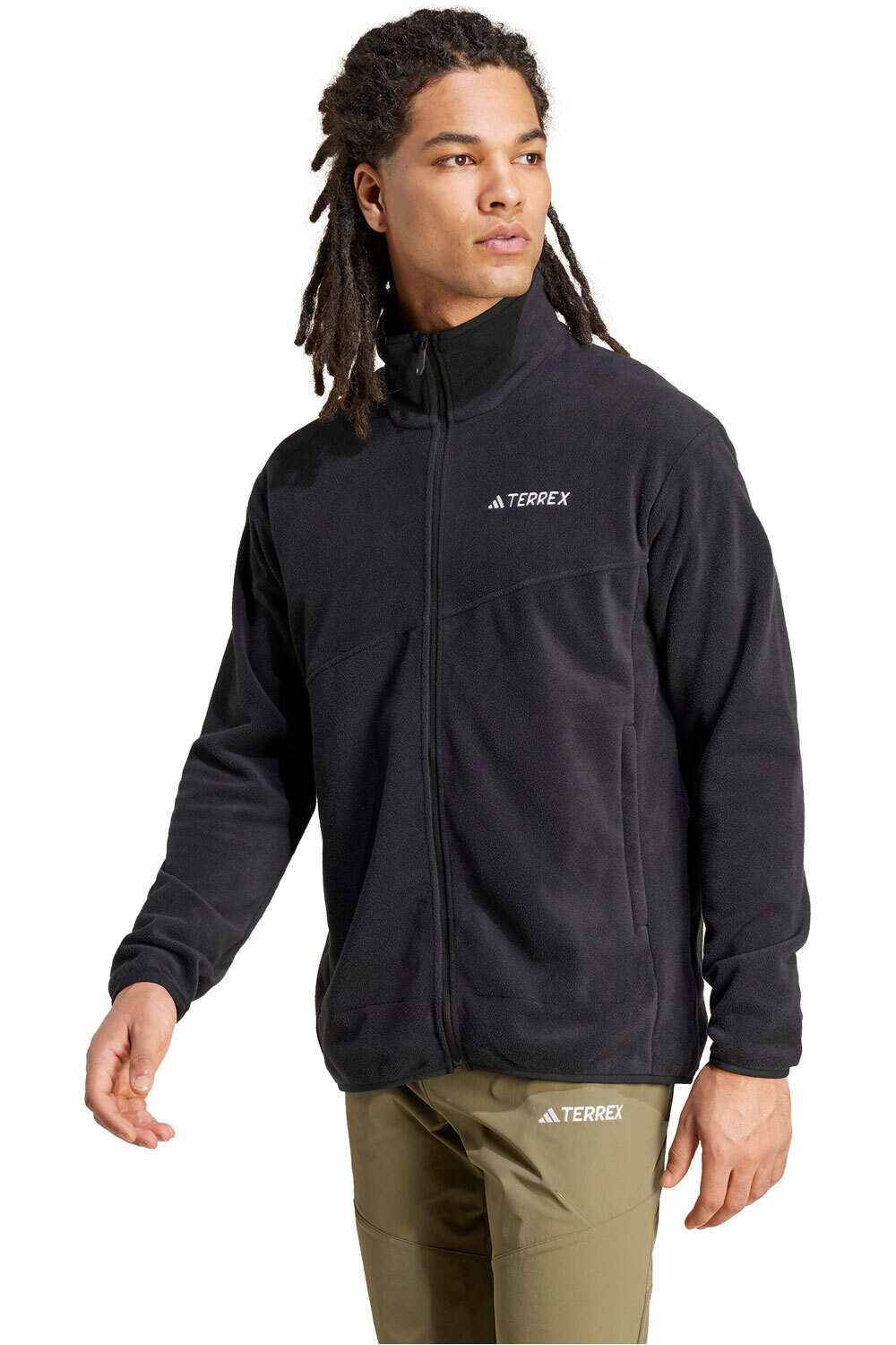 adidas forro polar hombre MT FZ FLEECE vista frontal