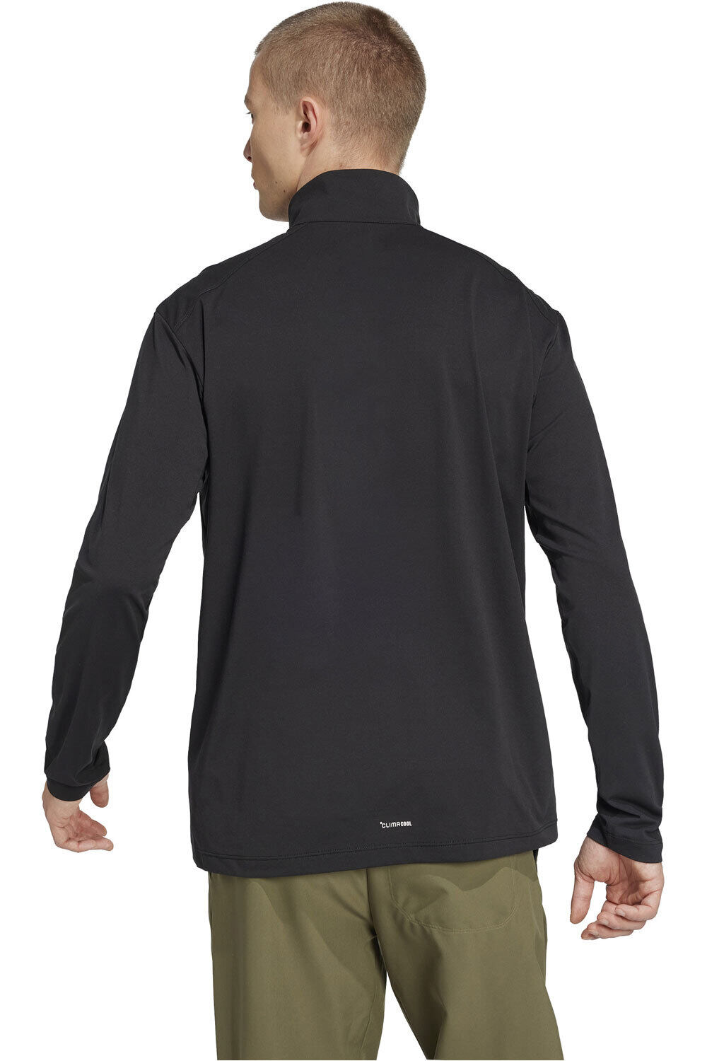 adidas forro polar hombre MT HALFZ LS TEE vista trasera