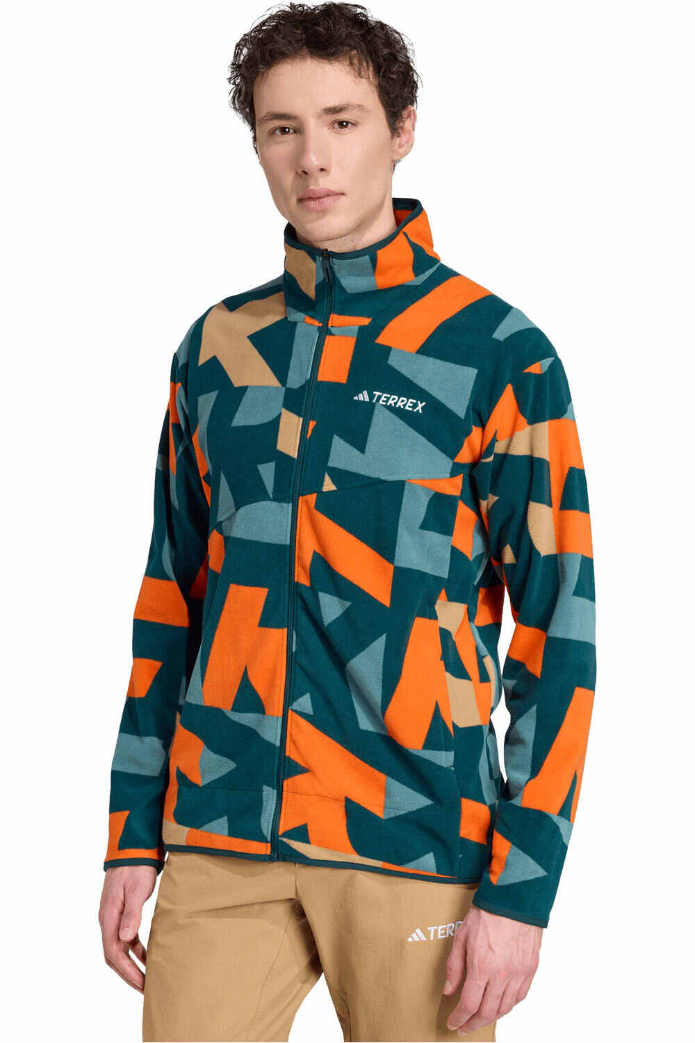 adidas forro polar hombre TERREX MULTI PRINTED FLEECE vista frontal