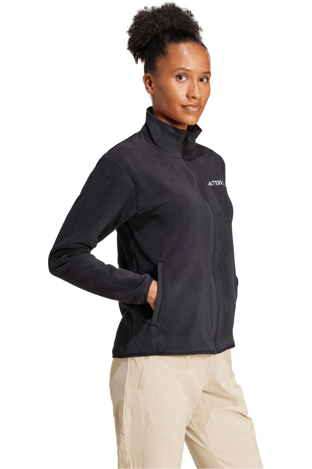 adidas forro polar mujer MULTI ESSENTIALS FLEECE vista detalle