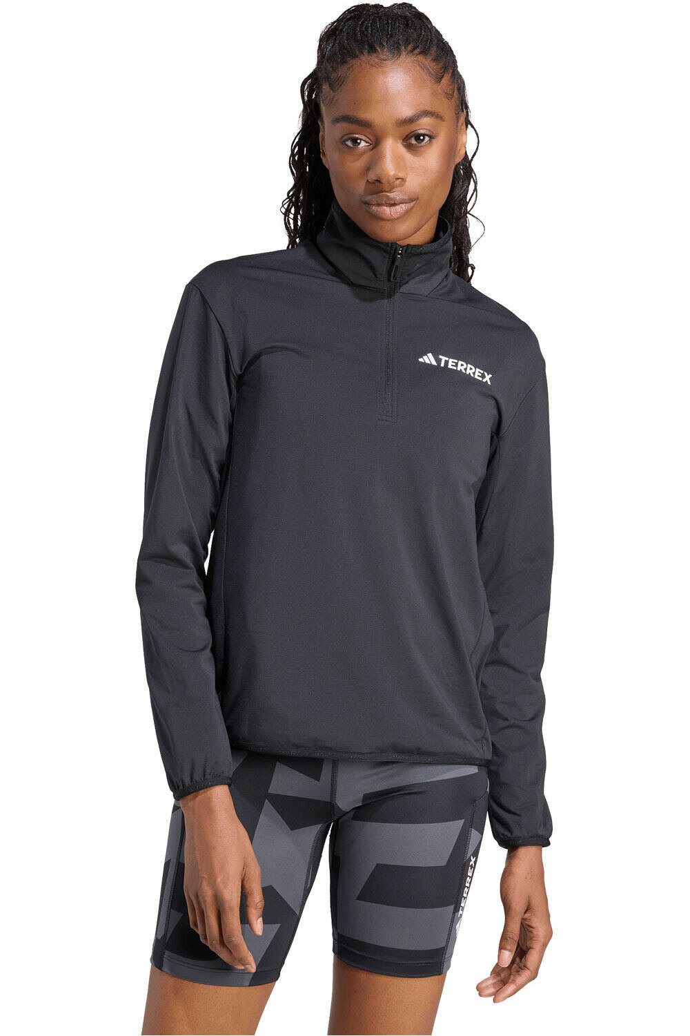 adidas forro polar mujer W MT CW HZ T FL vista frontal