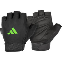 adidas guante halterofilia Essential Adjustable Gloves Green vista frontal
