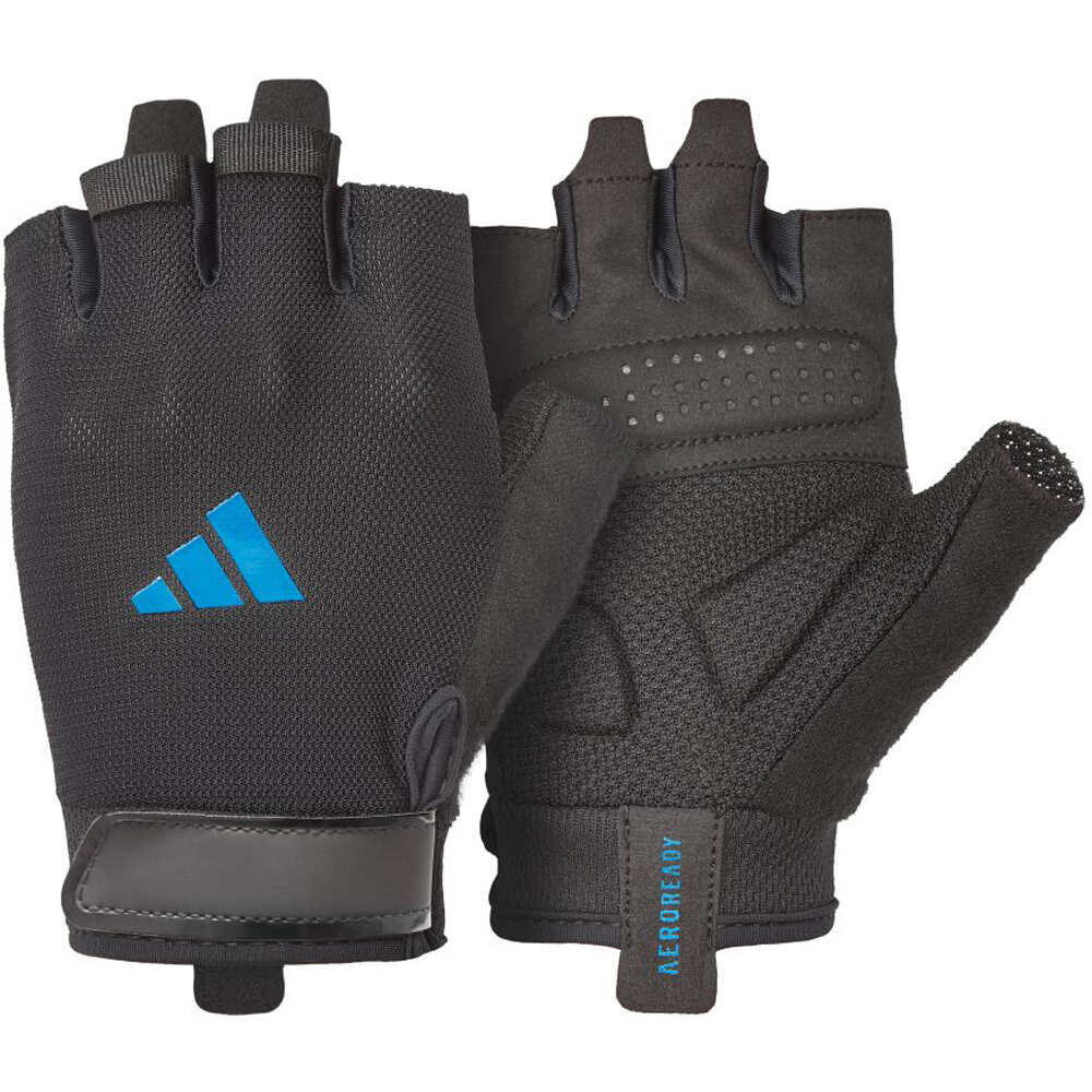adidas guante halterofilia Essential Training Gloves Blue vista frontal