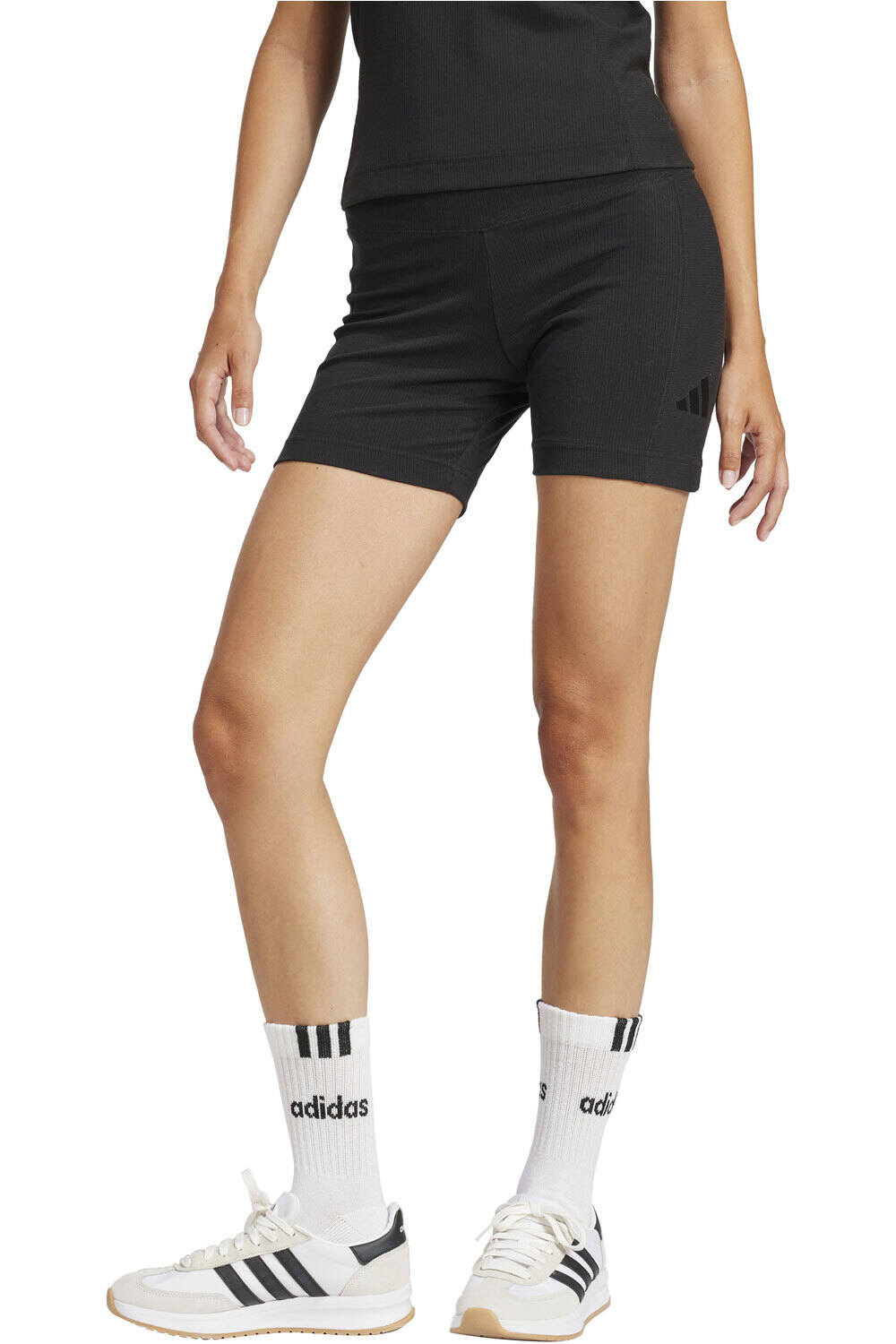 adidas Malla Corta Mujer W LNG RIB BIKER vista frontal